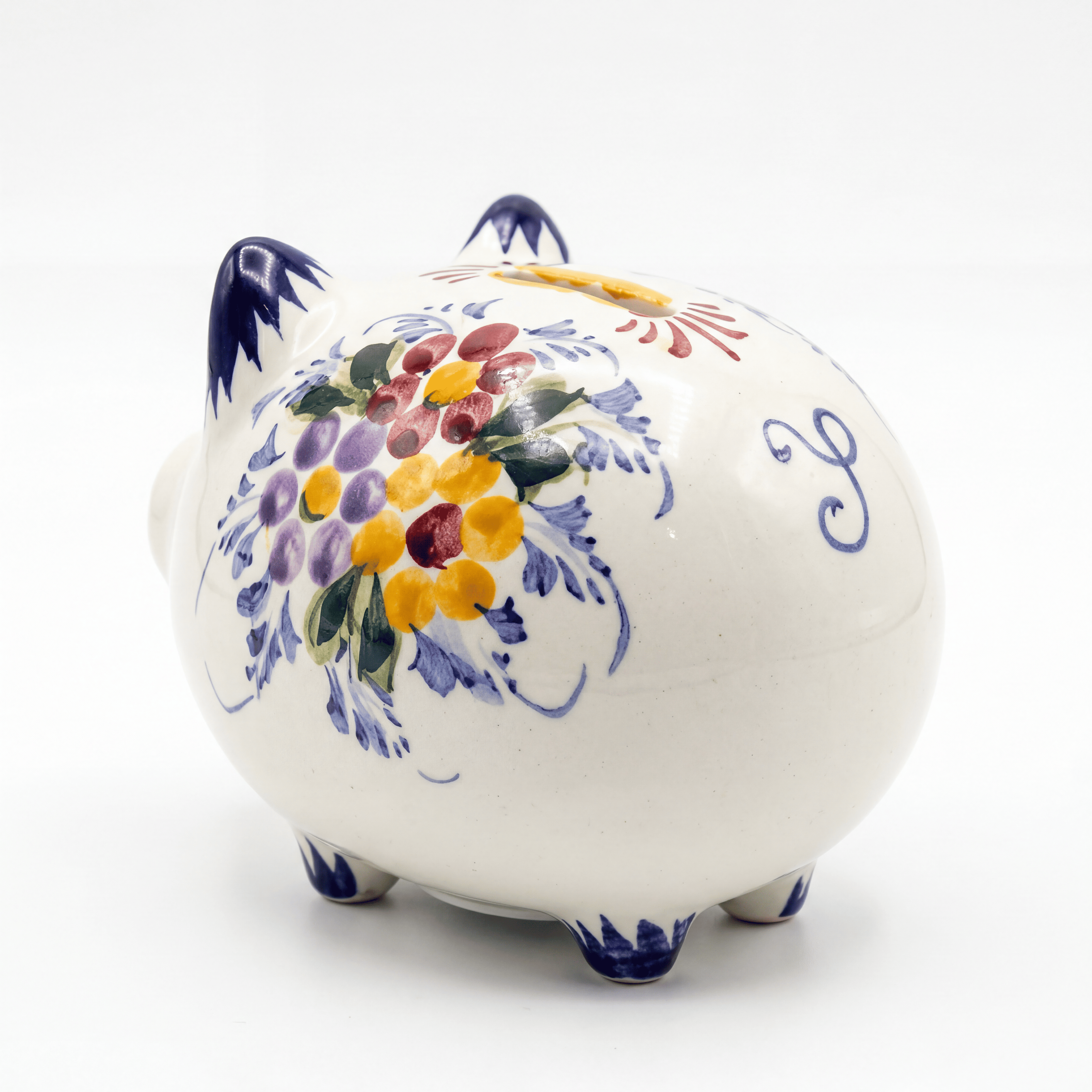 Piggy Bank Small Portugal Flower