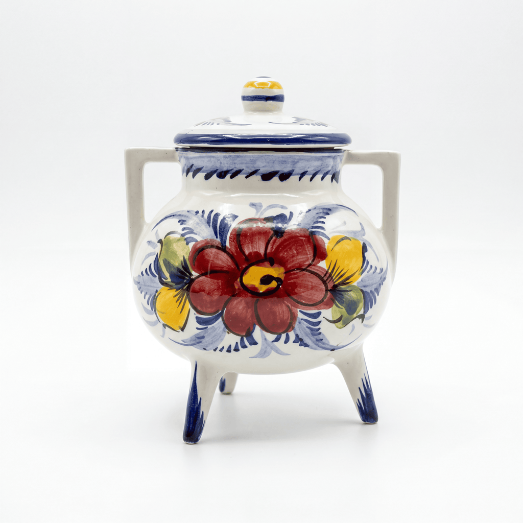 Bowl with Lid Portugal Flower