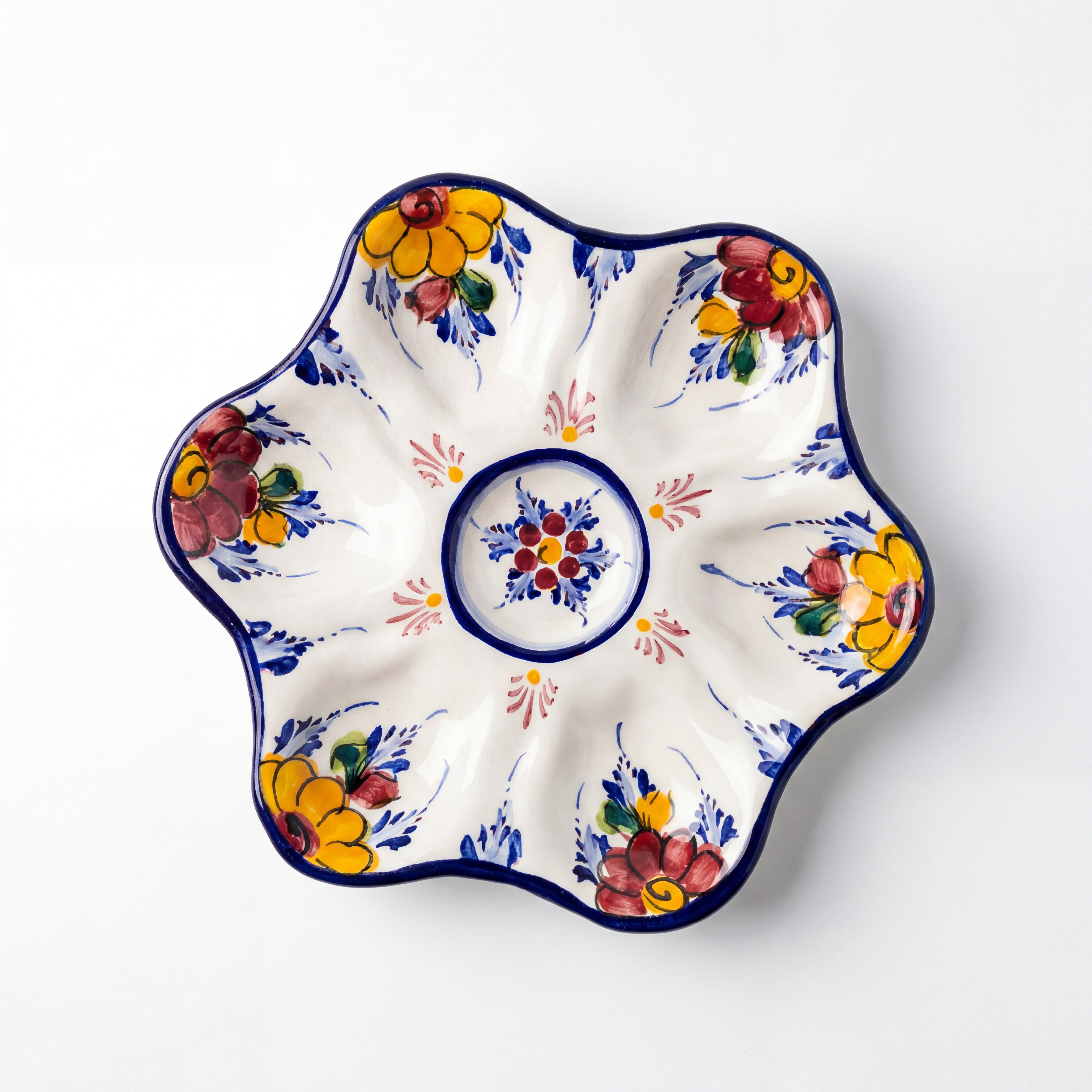 Tapas Plate Portugal Flower