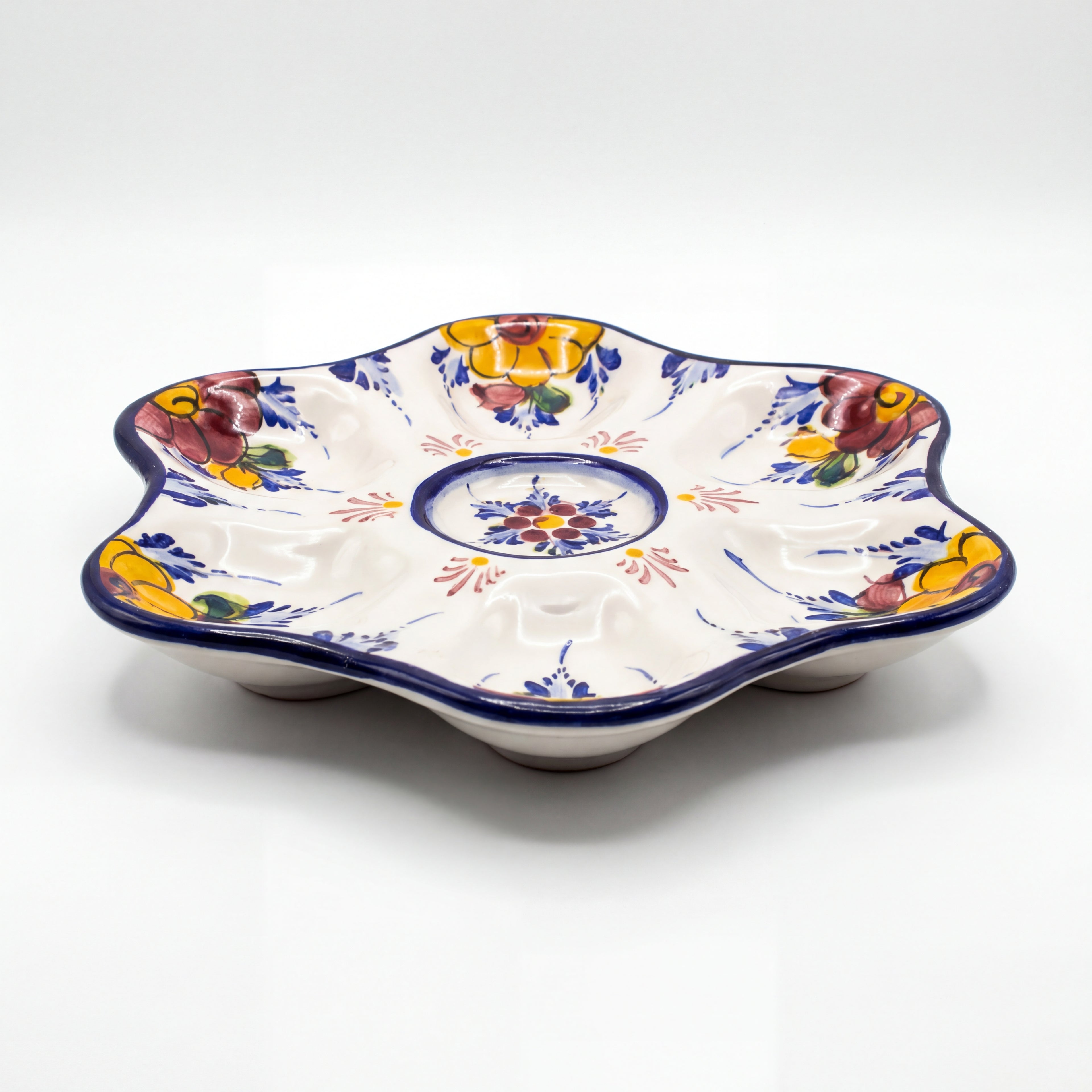 Tapas Plate Portugal Flower